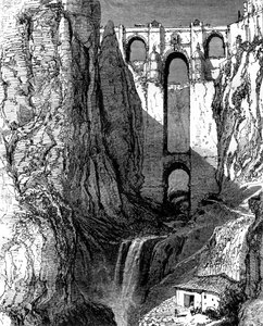 Puente Nuevo, Ronda, Spagna da Harry Fenn