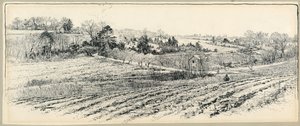 Il campo di battaglia a Beaver Dam Creek da Harry Fenn