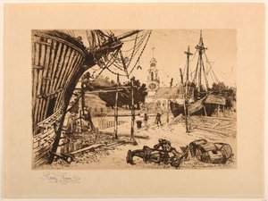 Molo, Kennebunkport, Maine da Harry Fenn