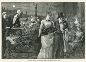 Una notte di mezza estate sulla terrazza della Camera dei Comuni da Harry Furniss