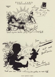 La carta di Dan Leno da Harry Furniss