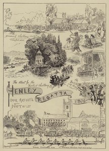 Regata di Henley, 1876 da Harry Furniss