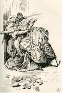 Illustrazione per il romanzo di Charles Dickens Una storia di due città da Harry Furniss