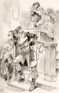 Illustrazione per il romanzo di Charles Dickens Una storia di due città