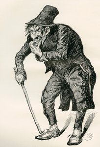 Illustrazione per Il negozio di antiquariato di Charles Dickens da Harry Furniss