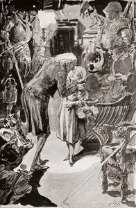 Illustrazione per Il negozio di antiquariato di Charles Dickens da Harry Furniss