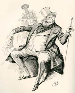 Joey B. (illustrazione per il romanzo Dombey e Figlio di Charles Dickens, edizione Testimonial, 1910) da Harry Furniss