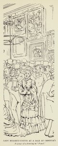 Lady Burdett-Coutts a una vendita da Christie