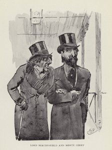 Lord Beaconsfield e Monty Corry da Harry Furniss