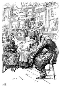 Mr Riah e Miss Wren ai Six Jolly Fellowship Porters, 1912