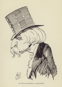 Sir William Fraser, una caricatura da Harry Furniss