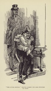Il piccolo ammiraglio che lascia Albany per qualche funzione a corte da Harry Furniss