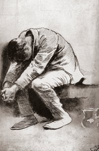 Il prigioniero solitario. Illustrazione di Harry Furniss per il libro di viaggio di Charles Dickens 