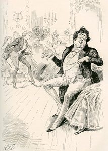 I Turveydrop, Senior e Junior. Illustrazione di Harry Furniss per il romanzo di Charles Dickens 
