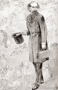 Il viaggiatore non commerciale. Illustrazione di Harry Furniss per il racconto 