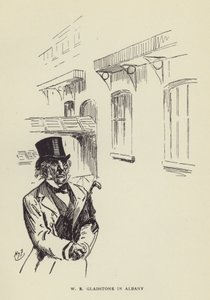 W E Gladstone in Albany da Harry Furniss