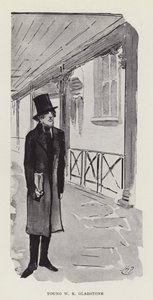 Il giovane W E Gladstone da Harry Furniss