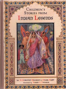 Prima di copertina, illustrazione da "Storie per bambini di leggende indiane", anni 