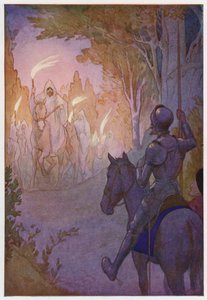 Illustrazione per Don Chisciotte (litografia a colori) da Harry George Theaker