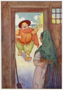 Illustrazione per Don Chisciotte (litografia a colori) da Harry George Theaker