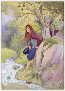 Illustrazione per Don Chisciotte (litografia a colori) da Harry George Theaker