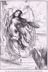 Una bella dea fanciulla iniziò a danzare su una cassa di risonanza (La pianura dell