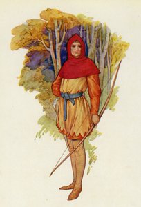 Robin era un tipo avventuroso già in gioventù (litografia a colori)