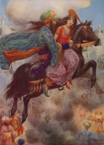 La principessa torna in Persia (litografia a colori) da Harry George Theaker