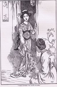 Entrò la giovane principessa (dalla Principessa con la ciotola) (litografia) da Harry George Theaker