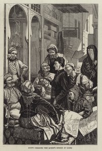 Egitto, lettura del discorso della Regina al Cairo da Harry Hamilton Johnston