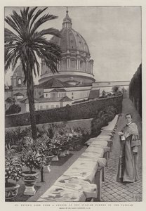 San Pietro visto da un angolo del Giardino Italiano del Vaticano da Harry Hamilton Johnston