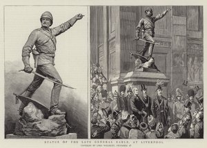 Statua del Defunto Generale Earle, a Liverpool da Harry Hamilton Johnston