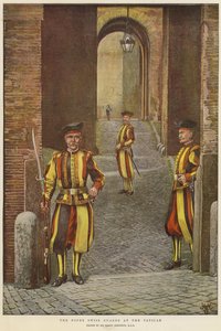 Le Guardie Svizzere del Papa in Vaticano da Harry Hamilton Johnston