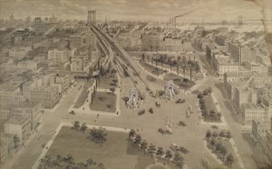 Piazza di Brooklyn del Manhattan Bridge, c.1917
