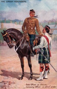 The Gordon Highlanders, Ufficiale di Campo in Kharki, Ufficiale di Compagnia in ordine di esercitazione da Harry Payne