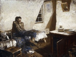 Il vecchio minatore da Harvey T. Dunn