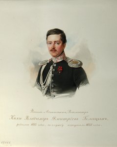Ritratto del Principe Vladimir Dmitriyevich Golitsyn 1815-1888 dall