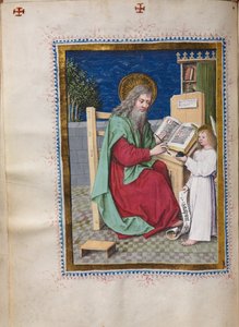 Libro dei Vangeli con Ritratti degli Evangelisti: San Matteo da Hausbuch Master
