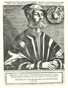 Bernhard Knipperdolling, leader anabattista tedesco e uno dei capi della Ribellione di Münster del 1534-1535 da Heinrich (after) Aldegrever