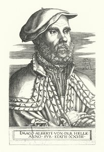 Ritratto di Albert van der Helle da Heinrich (after) Aldegrever