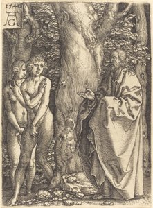 Adamo ed Eva si nascondono da Heinrich Aldegrever