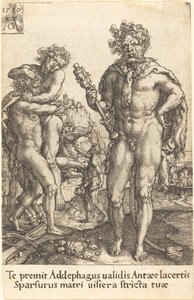 Ercole e Anteo da Heinrich Aldegrever