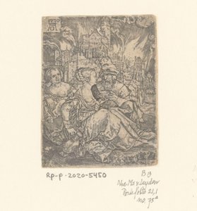 Lot e le sue figlie da Heinrich Aldegrever