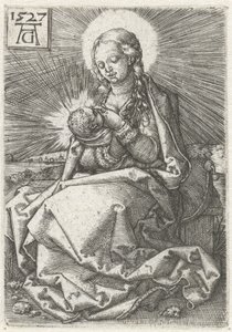 Madonna con bambino al seno da Heinrich Aldegrever
