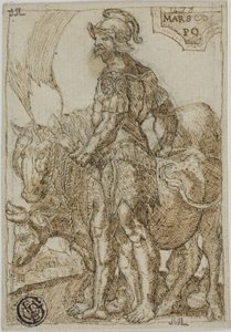 Marte, da I sette pianeti da Heinrich Aldegrever