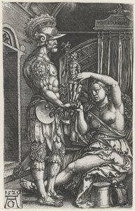 Medea dà una statua a Giasone da Heinrich Aldegrever