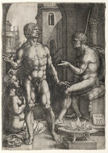 Mucio Scevola, 1530 da Heinrich Aldegrever