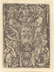 Ornamento con maschera da Heinrich Aldegrever