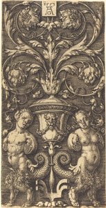 Ornamento con Vaso e Due Figure Femminili