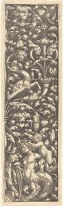 Ornamento con un Bambino sulla Schiena di una Sfinge da Heinrich Aldegrever